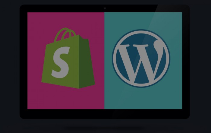 logos for shopify and wordpress